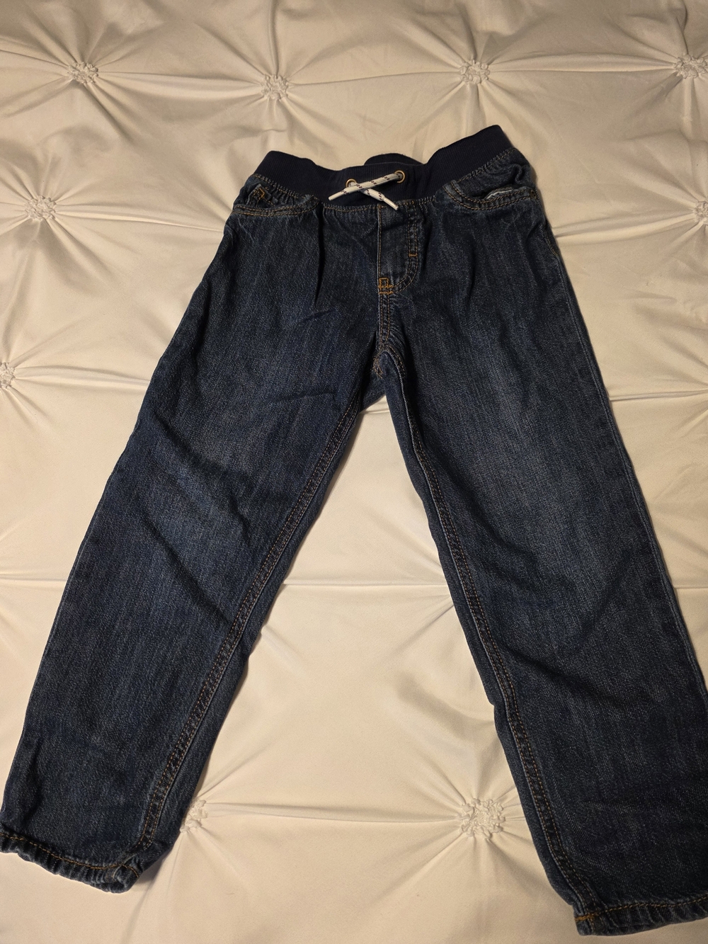 Carter's Navy Blue Elastic Waist Denim Jeans